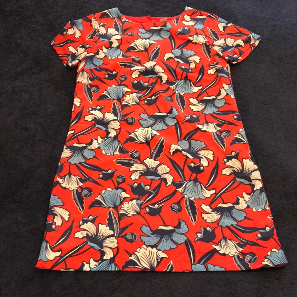 Floral J.Crew Short Sleeve Sheath Dress